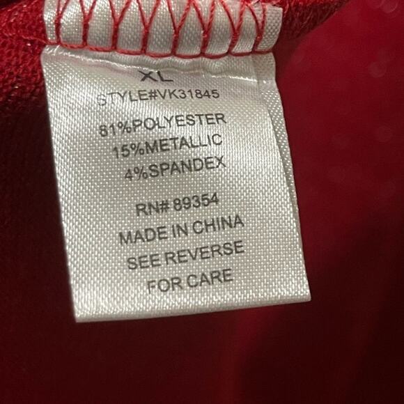 ADRIENNE Vittadini jeweled glitter top NWT - Picture 7 of 7